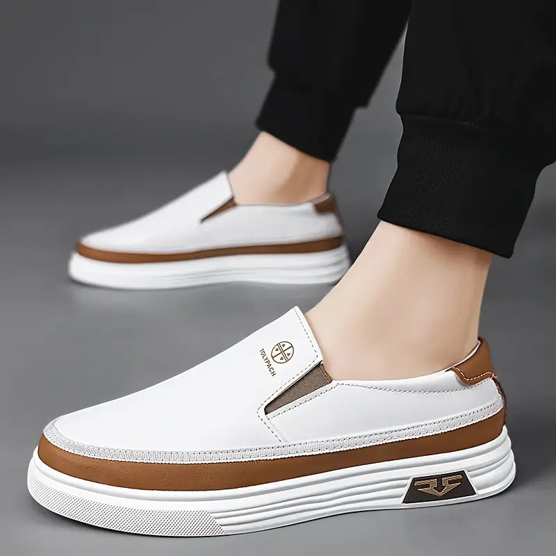 Business & Casual Slip-On Loafers [White Colour]