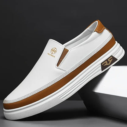 Business & Casual Slip-On Loafers [White Colour]