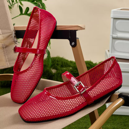 New Ballet Flats For Women & Round Toe Flat Shoes & Solid Color Breathable Casual Sandals