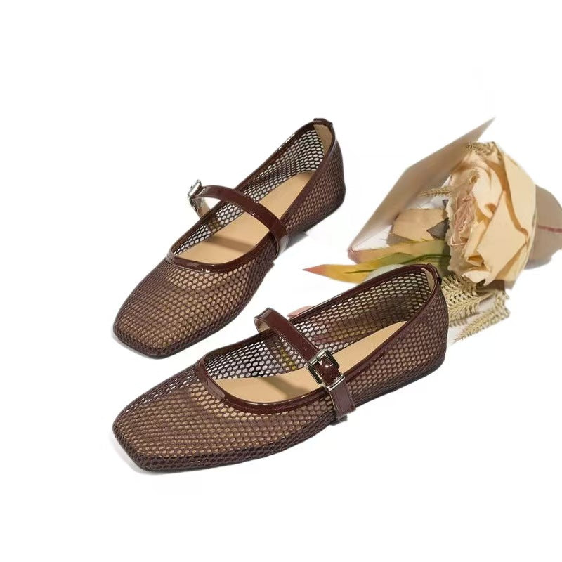 New Ballet Flats For Women & Round Toe Flat Shoes & Solid Color Breathable Casual Sandals