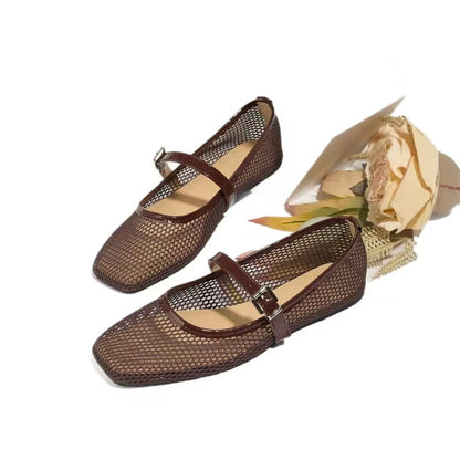 New Ballet Flats For Women & Round Toe Flat Shoes & Solid Color Breathable Casual Sandals