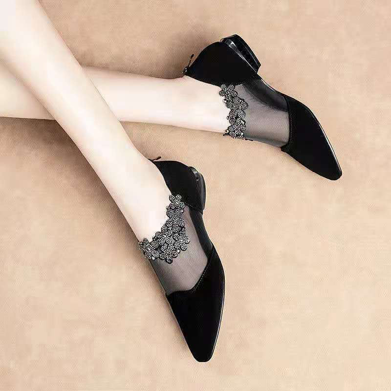 🔥【Clearance Sale】Rhinestone Stone Hollow Shoes