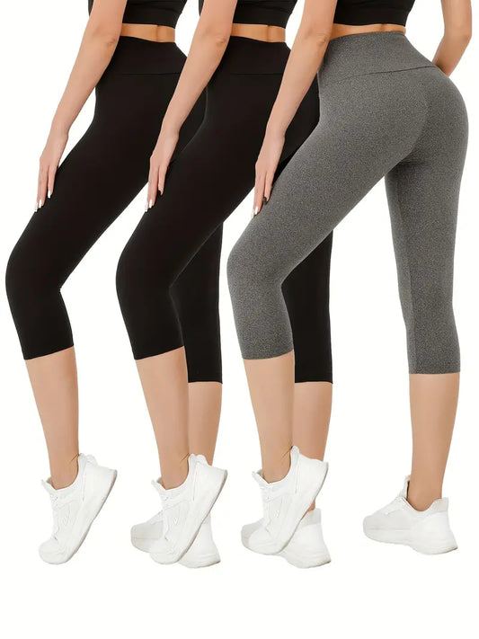 High-Waisted Capri Yoga Pants