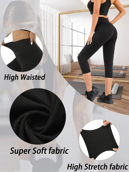 High-Waisted Capri Yoga Pants