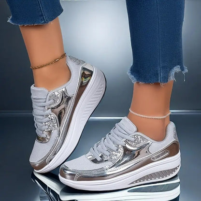 Sparkling Goldy Women's Sneakers