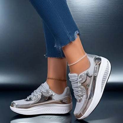 Sparkling Goldy Women's Sneakers