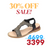 Non-Slip Soft Bottom Rhinstone Wedge Sandals
