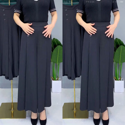 Fashion Pleated Wide Leg Pants