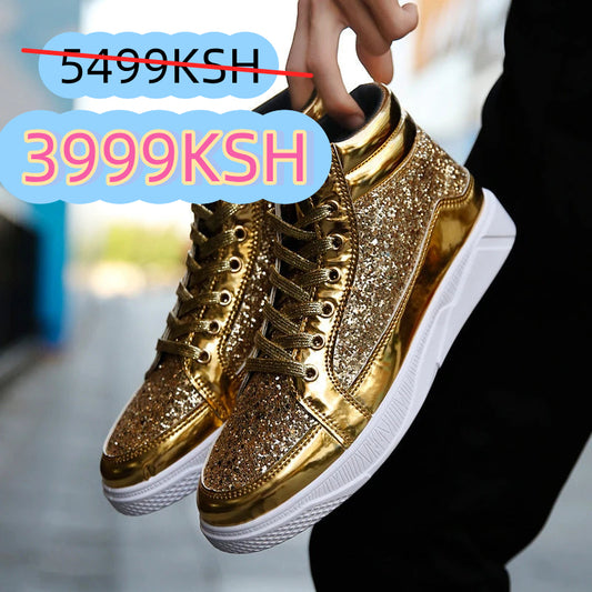 Men Glitter Sneakers Shoes
