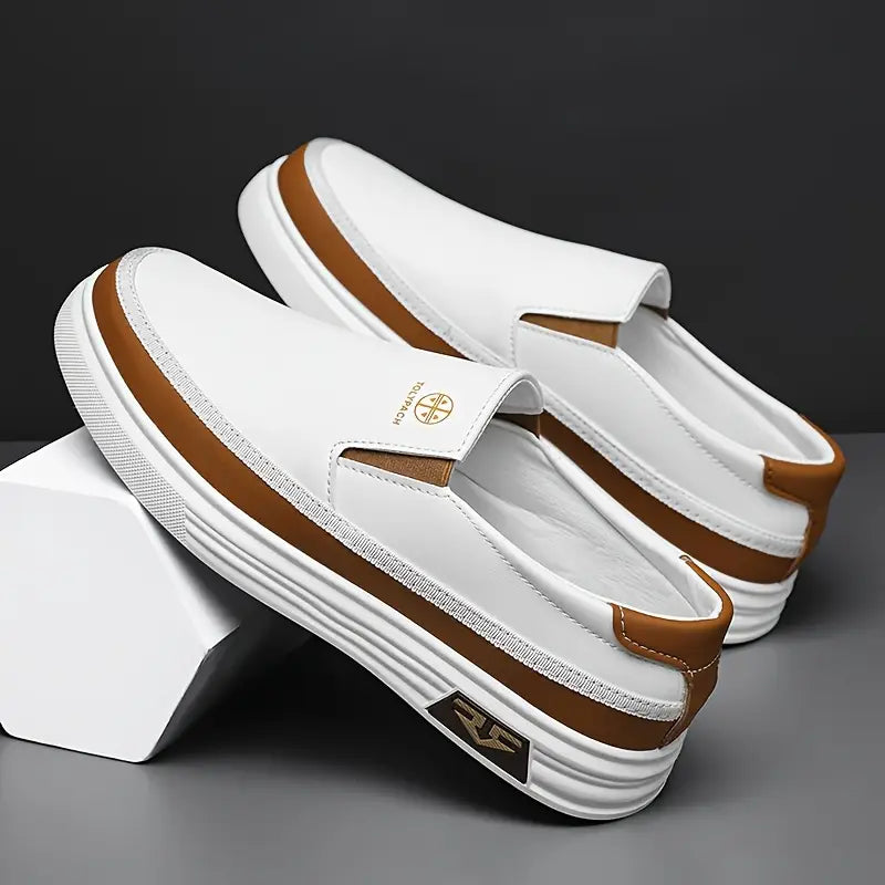 Business & Casual Slip-On Loafers [White Colour]