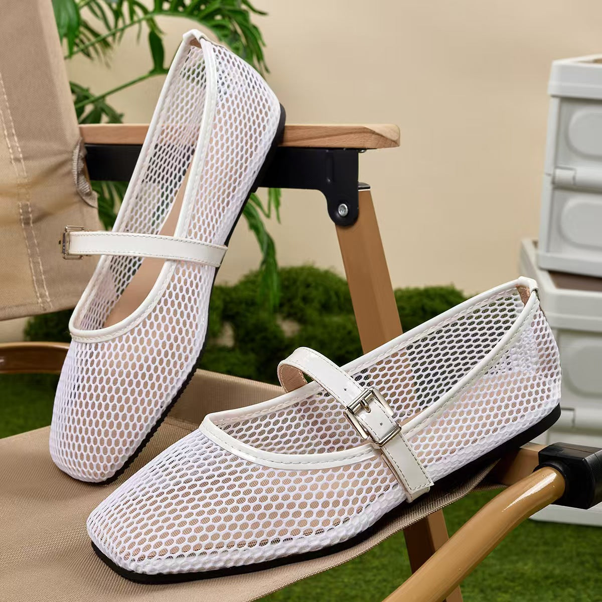 New Ballet Flats For Women & Round Toe Flat Shoes & Solid Color Breathable Casual Sandals