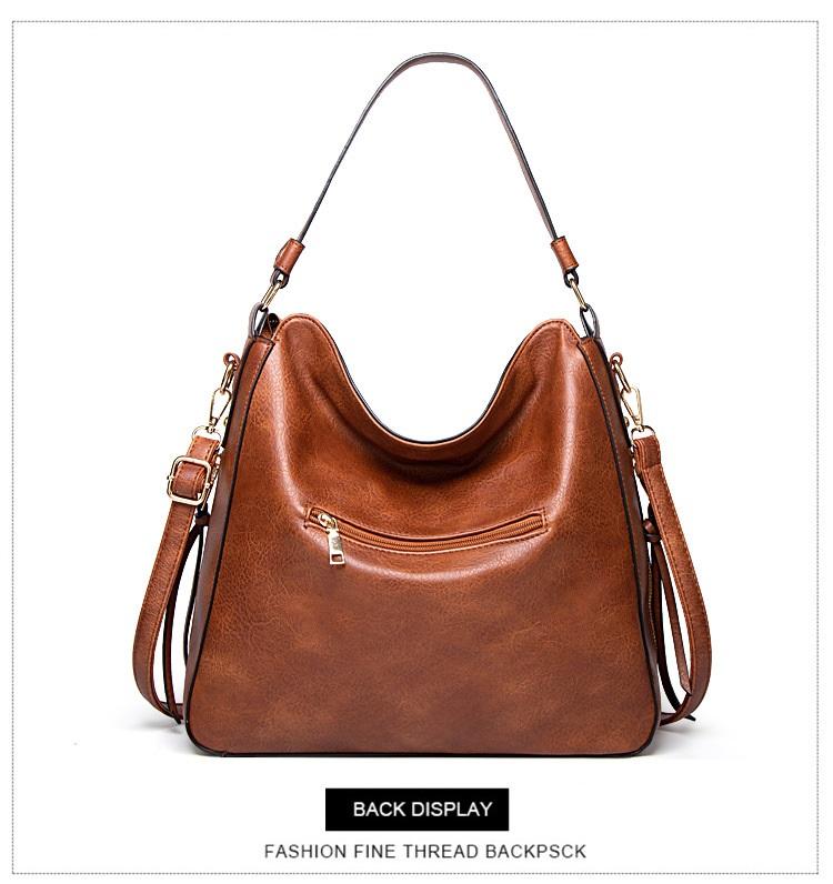 Hobo Genuine Leather Bags for Women【Brown/BLack/Grey Color】