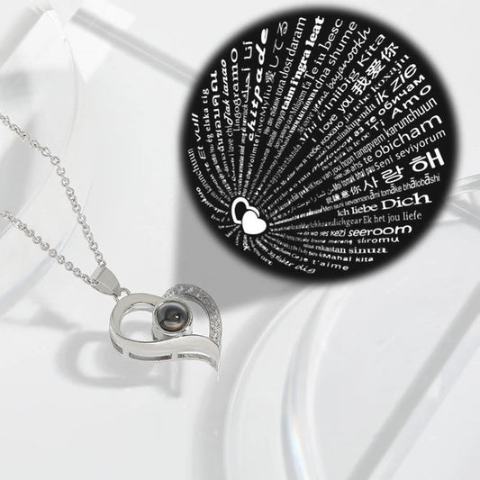 I Love You Necklace in 100 Languages