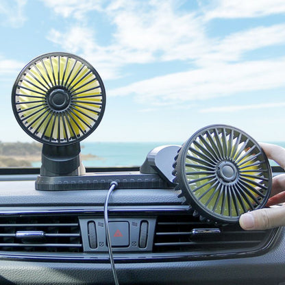 Car Dashboard Cooling Fan Adjustable USB Powered 3-Speed