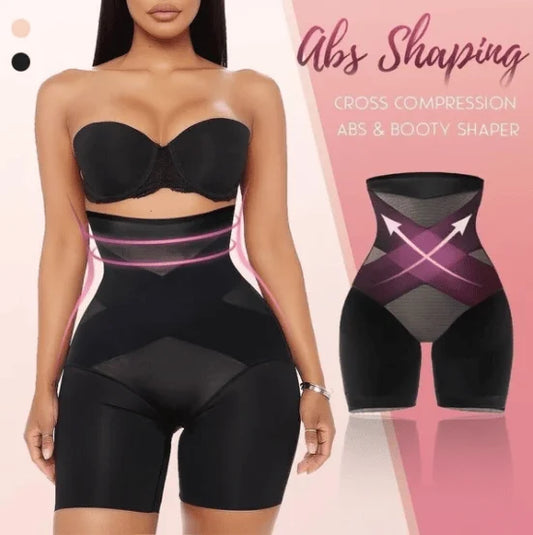 Cross Compression Abs & Booty High Waisted Shaper