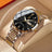 POEDAGAR Mens Fashion Full Steel Quartz Watch