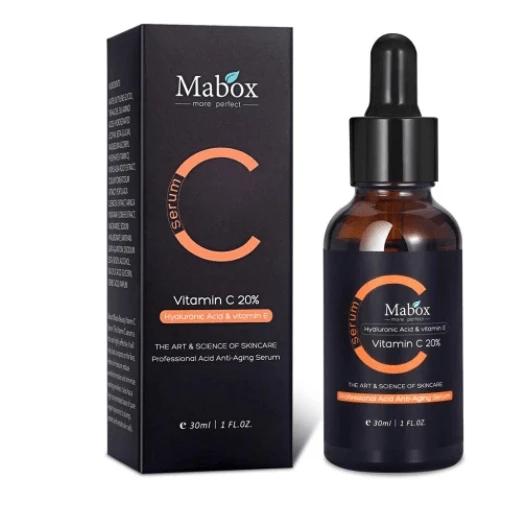 Mabox Vitamin C Serum;  Mabox 2.5% Retinol Moisturizer Face Cream